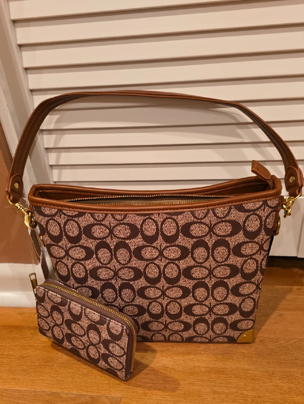 FASHION Signature Pattern Two-Piece Bag Set - Picture 2 of 9